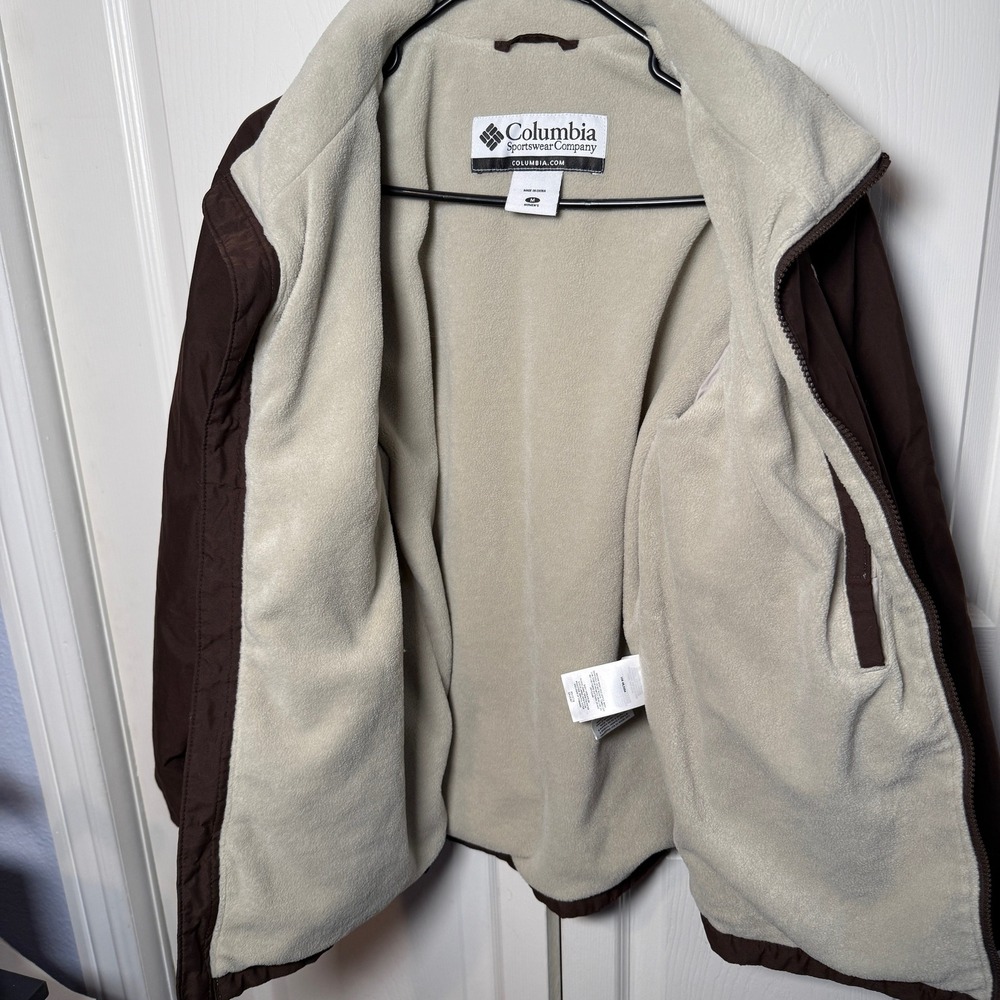 Columbia Sportswear Company Mens Fleece Full Zip Jacket Brown Size M - Picture 2 of 7